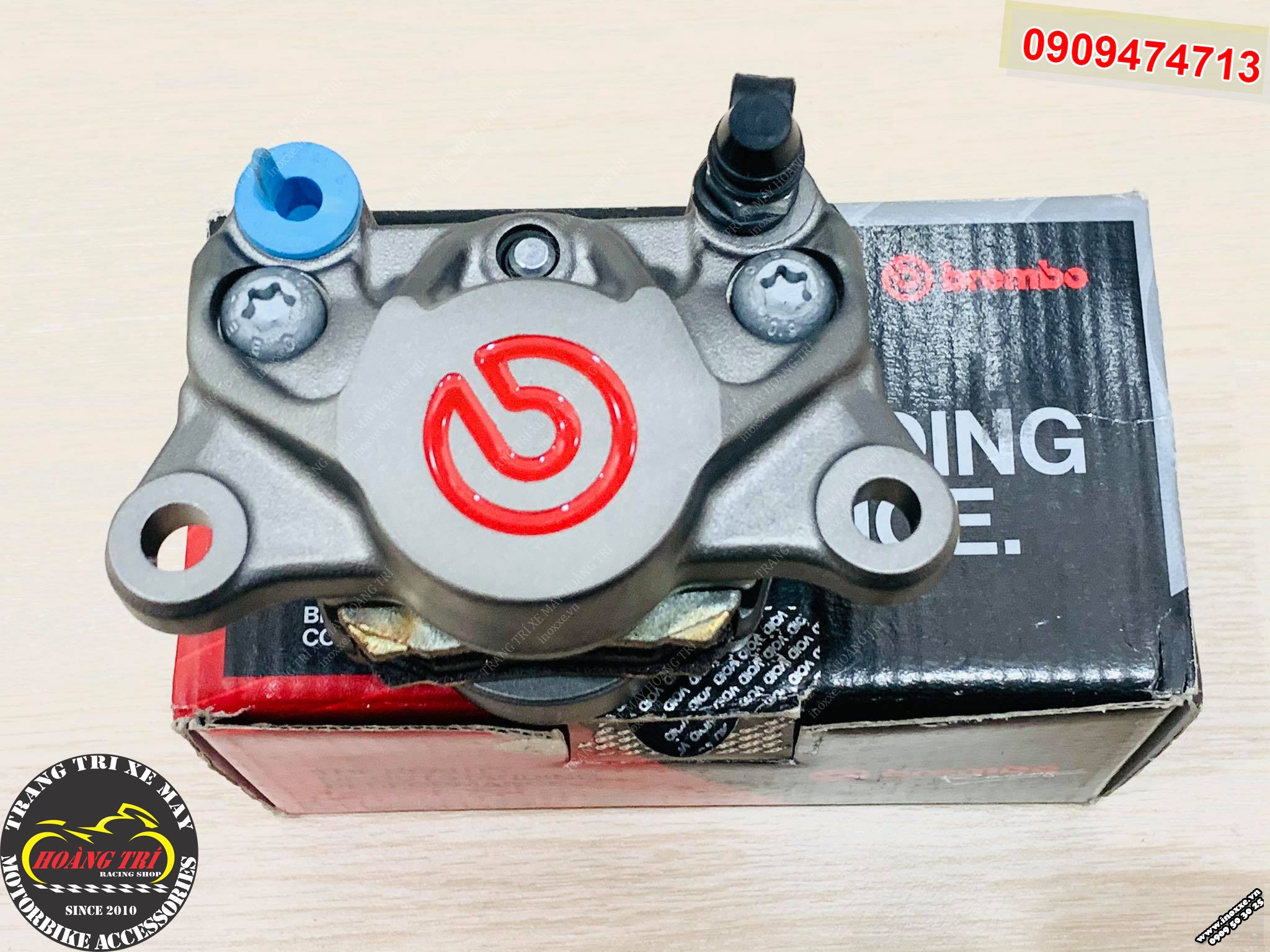 Heo dầu Brembo Logo đỏ chính hãng - 2 piston đối xứng